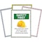C-Line Products Magnetic Safety Striped Document Frame, Assorted, 9" x 12", PK80 44212 - alternate 2
